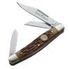Boker Knives 110727 Traditional Medium Stockman SlipJoint With Brown Jigged Bone