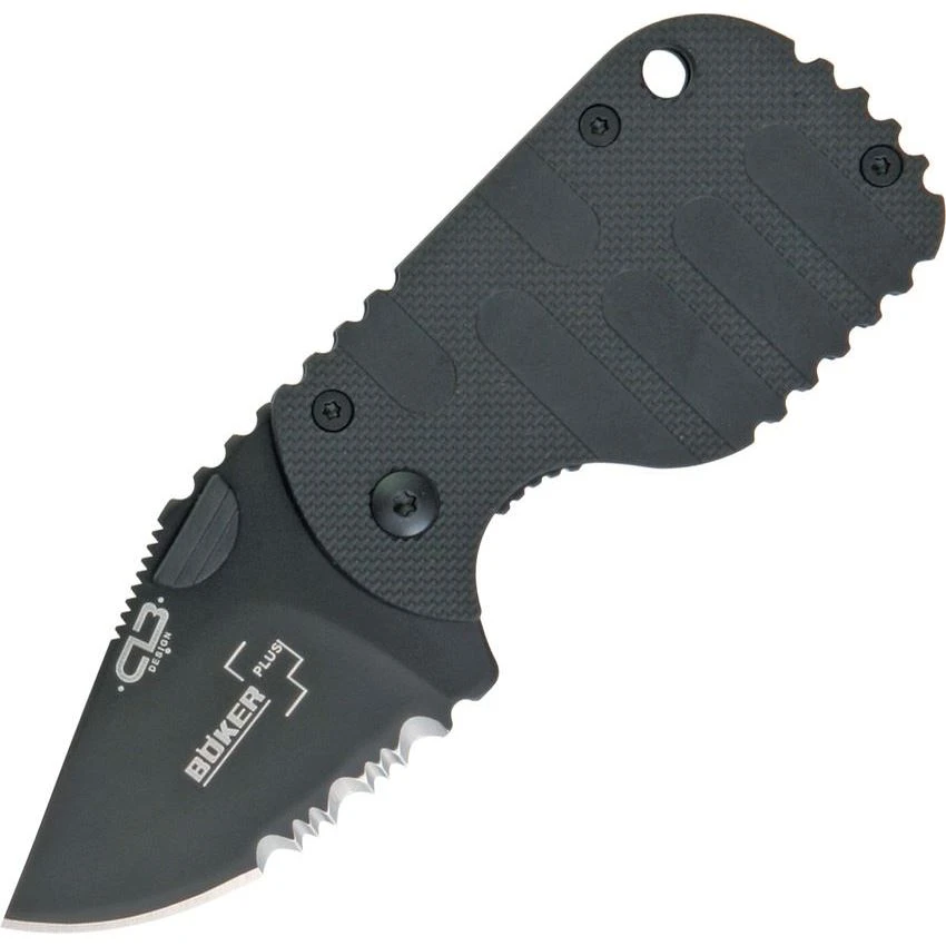Boker Plus 01BO586 Subcom Framelock Folding Pocket Knife With Black Nylon Textured Handle 1 Boker Plus 01BO586 Subcom Framelock Folding Pocket Knife With Black Nylon Textured Handle