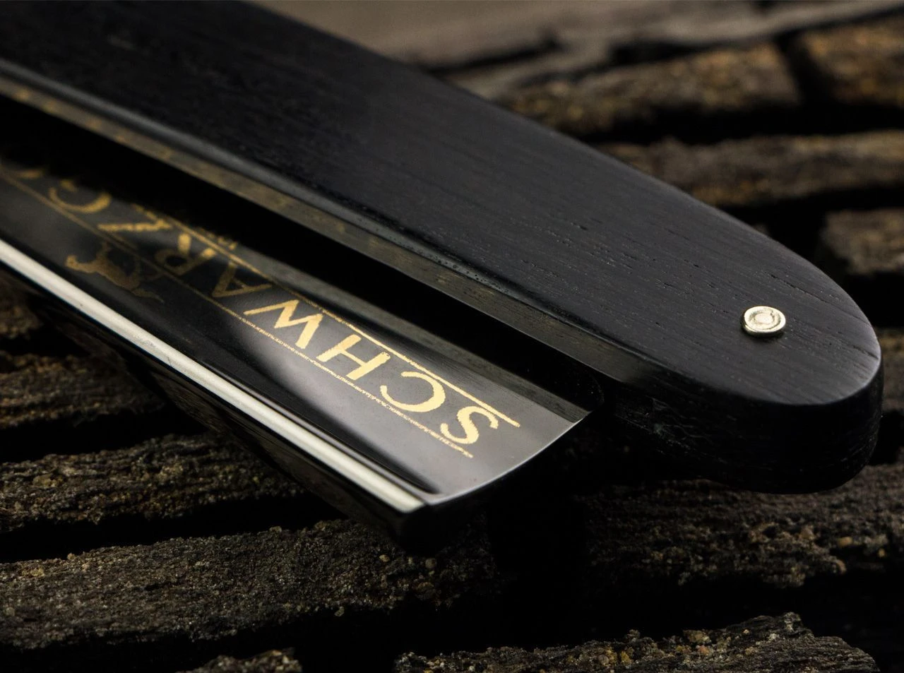 Straight Razor Boker Schwarzgold. 1 Only. 4 Straight Razor Boker Schwarzgold. 1 Only. - Image 4