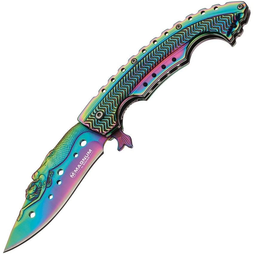Boker Magnum 01LG318 Rainbow Mermaid Linerlock 1 Boker Magnum 01LG318 Rainbow Mermaid Linerlock