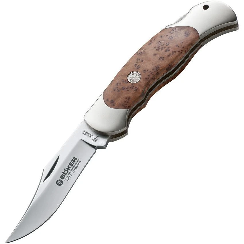Boker 113002TH Optima Thuja Lockback Knife With Thuja Wood Handle 1 Boker 113002TH Optima Thuja Lockback Knife With Thuja Wood Handle