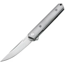 Boker 01BO267 Kwaiken Mini Linerlock Titan Knife With Gray Titanium Handle