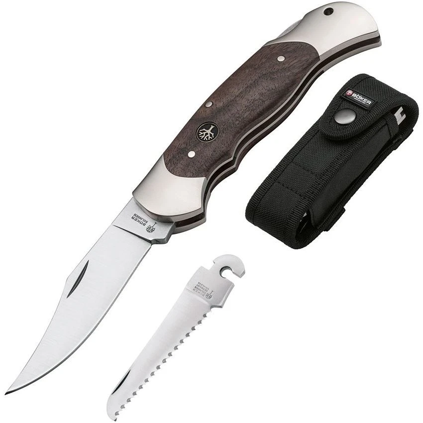 Boker 113113 Optima Lockback Knife Walnut 1 Boker 113113 Optima Lockback Knife Walnut