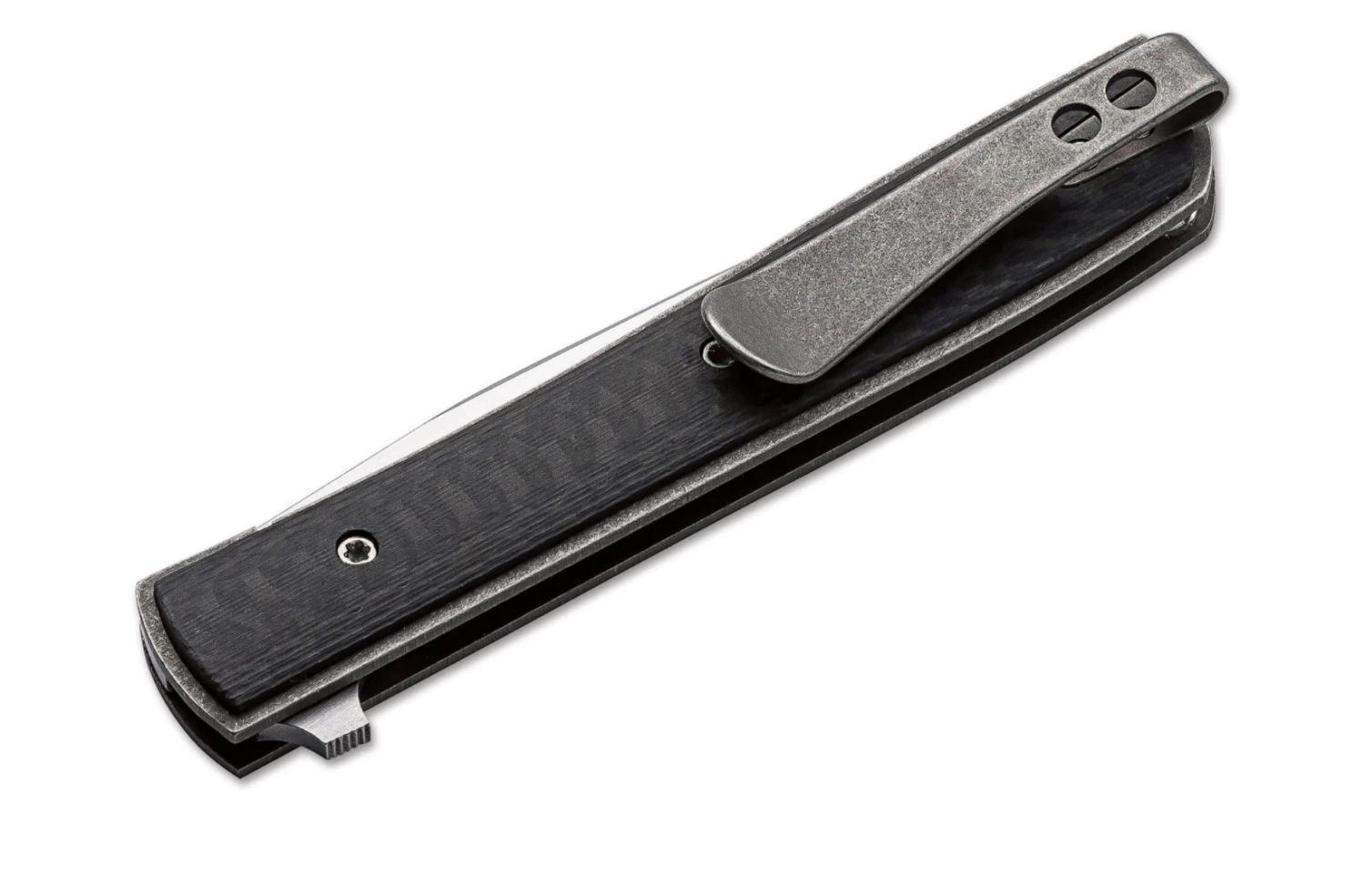 Boker Knives Boker Plus 01BO783 Petite Urban Trapper Carbon Fiber Flipper 2 Boker Knives Boker Plus 01BO783 Petite Urban Trapper Carbon Fiber Flipper - Image 2