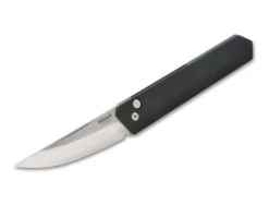 Boker 19 Boker Knives 01BO254 Kwaiken Compact Auto Stonewash With Black Handle Knife