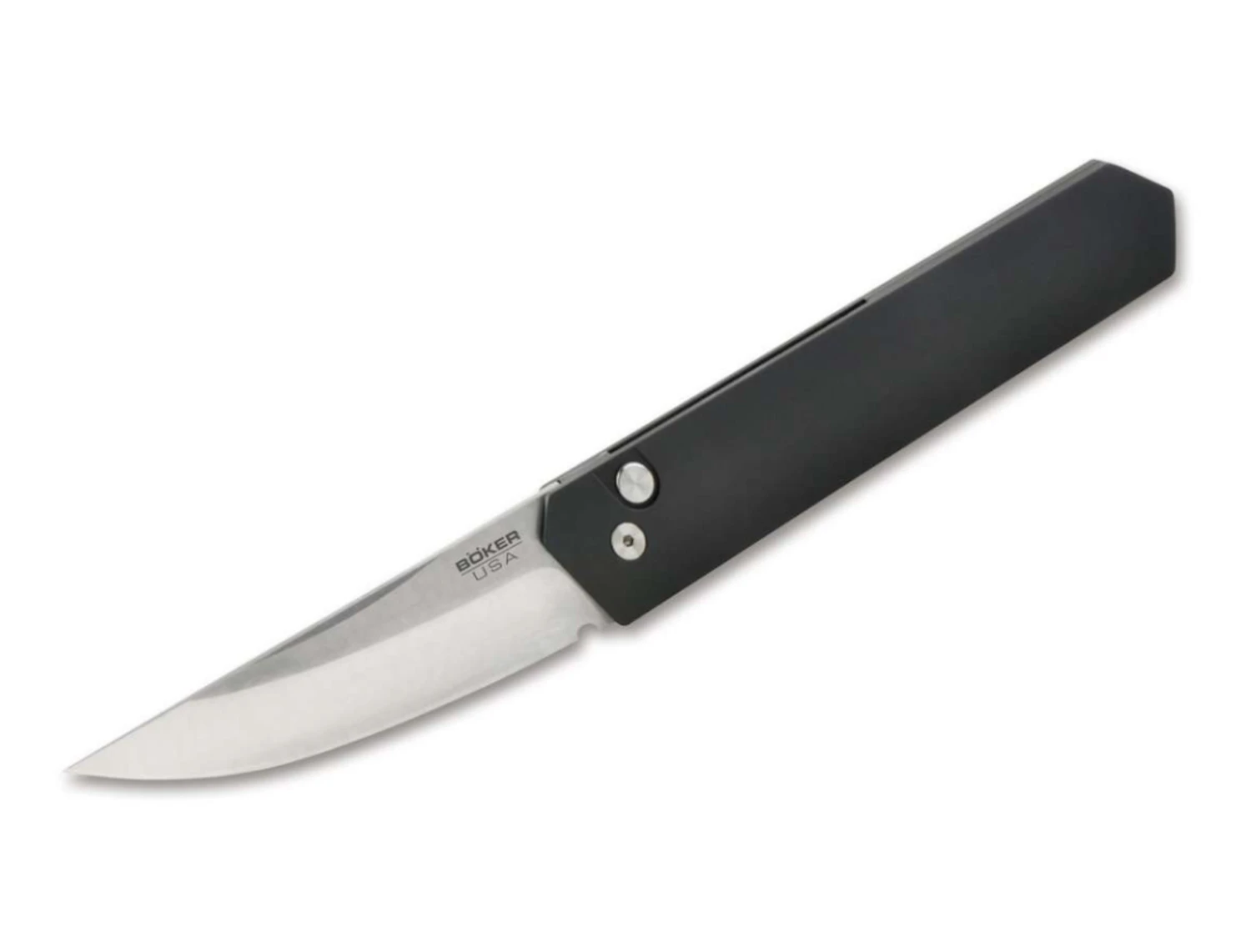 Boker Knives 01BO254 Kwaiken Compact Auto Stonewash With Black Handle Knife 1 Boker Knives 01BO254 Kwaiken Compact Auto Stonewash With Black Handle Knife
