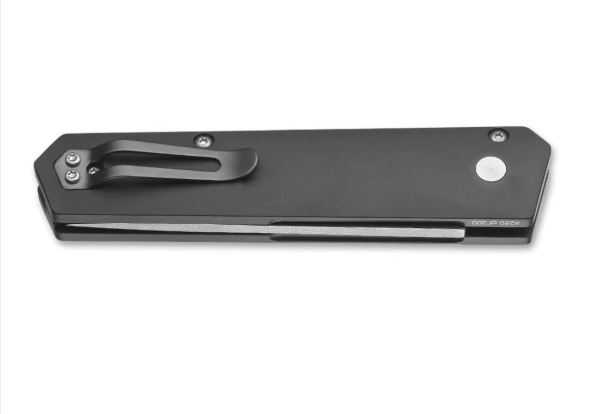 Boker Knives 01BO254 Kwaiken Compact Auto Stonewash With Black Handle Knife 2 Boker Knives 01BO254 Kwaiken Compact Auto Stonewash With Black Handle Knife - Image 2