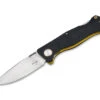 Boker Knives 01BO545 Plus Epicenter Backlock Folder Drop Point D2 Blade With Contoured G10 Handles/ Yellow Liners