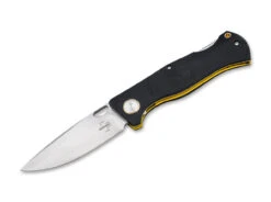 Boker Knives 01BO545 Plus Epicenter Backlock Folder Drop Point D2 Blade With Contoured G10 Handles/ Yellow Liners