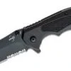 Boker Knives 01BO506 Boker Plus Gemini NGA Assisted Folder Black Combo Blade With Black FRS Handles
